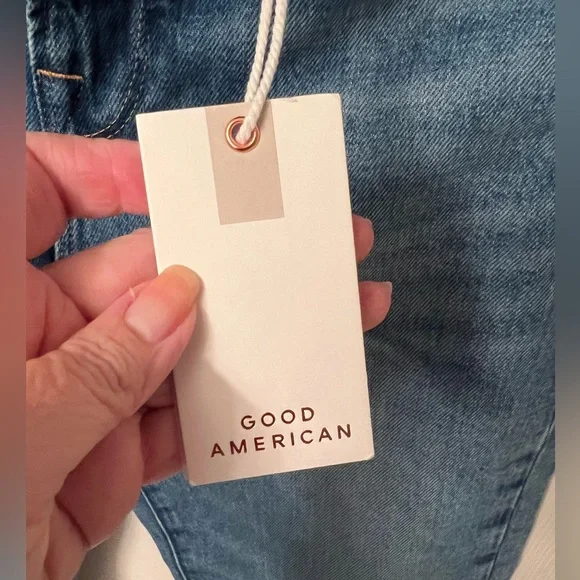 NWT Good American jeans, straight leg, size 25 - Picture 2 of 8